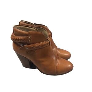 Rag & Bone Harrow belted leather booties 39.5 (9)